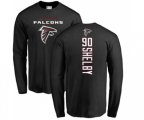 Atlanta Falcons #90 Derrick Shelby Black Backer Long Sleeve T-Shirt