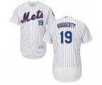 New York Mets Sam Haggerty White Home Flex Base Authentic Collection Baseball Player Jersey