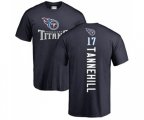 Tennessee Titans #17 Ryan Tannehill Navy Blue Backer T-Shirt