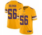 Minnesota Vikings #56 Chris Doleman Limited Gold Inverted Legend Football Jersey