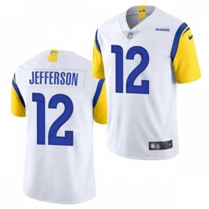 Los Angeles Rams #12 Van Jefferson 2021 Nike White Modern Throwback Vapor Limited Jersey