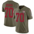 New York Giants #70 Patrick Omameh Limited Olive 2017 Salute to Service NFL Jersey