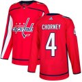 Washington Capitals #4 Taylor Chorney Authentic Red Home NHL Jersey
