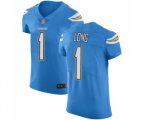 Los Angeles Chargers #1 Ty Long Electric Blue Alternate Vapor Untouchable Elite Player Football Jersey