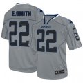 Dallas Cowboys #22 Emmitt Smith Elite Lights Out Grey NFL Jersey
