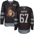 Ottawa Senators #67 Ben Harpur Authentic Black 1917-2017 100th Anniversary NHL Jersey