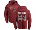 Arizona Cardinals #84 Jermaine Gresham Maroon Name & Number Logo Pullover Hoodie