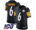 Pittsburgh Steelers #6 Devlin Hodges Black Team Color Vapor Untouchable Limited Player 100th Season Football Jersey