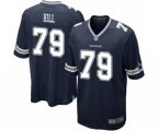 Dallas Cowboys #79 Trysten Hill Game Navy Blue Team Color Football Jersey