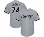 Chicago White Sox #74 Eloy Jimenez Replica Grey Road Cool Base Baseball Jersey