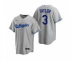 Los Angeles Dodgers Chris Taylor Nike Gray Replica Road Jersey
