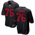 San Francisco 49ers #76 Jaylon Moore Nike Black Alternate Vapor Limited Player Jersey