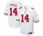 San Francisco 49ers #14 Y.A. Tittle Game White Football Jersey
