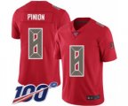Tampa Bay Buccaneers #8 Bradley Pinion Limited Red Rush Vapor Untouchable 100th Season Football Jersey