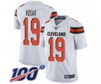 Cleveland Browns #19 Bernie Kosar White Vapor Untouchable Limited Player 100th Season Football Jersey