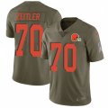 Cleveland Browns #70 Kevin Zeitler Limited Olive 2017 Salute to Service NFL Jersey
