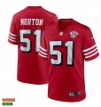 San Francisco 49ers Retired Player #51 Ken Norton Jr. Nike Scarlet Retro 1994 75th Anniversary Throwback Classic Limited Jersey