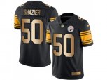 Pittsburgh Steelers #50 Ryan Shazier Black Men Stitched NFL Limited Gold Rush Jersey