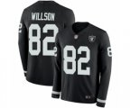 Oakland Raiders #82 Luke Willson Limited Black Therma Long Sleeve Football Jersey