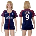 2017-18 Paris Saint-Germain 9 CAVANI Home Women Soccer Jersey
