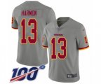 Washington Redskins #13 Kelvin Harmon Limited Gray Inverted Legend 100th Season Football Jersey