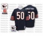 Mitchell and Ness Chicago Bears #50 Mike Singletary Blue Team Color Small Number Authentic Throwback Football Jersey