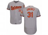 Baltimore Orioles #31 Ubaldo Jimenez Grey Flexbase Authentic Collection MLB Jersey