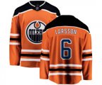 Edmonton Oilers #6 Adam Larsson Fanatics Branded Orange Home Breakaway NHL Jersey