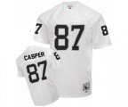 Oakland Raiders #87 Dave Casper White Authentic Football Throwback Jersey