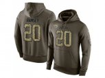 Jacksonville Jaguars #20 Jalen Ramsey Stitched Green Olive Salute To Service KO Performance Hoodie