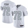 Oakland Raiders #72 Donald Penn Limited White Rush Vapor Untouchable NFL Jersey