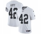 Oakland Raiders #42 Ronnie Lott White Vapor Untouchable Limited Player Football Jersey