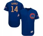 Chicago Cubs #14 Ernie Banks Authentic Royal Blue 2017 Gold Champion Flex Base Baseball Jersey
