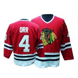 CCM Chicago Blackhawks #4 Bobby Orr Premier Red Throwback NHL Jersey