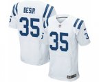 Indianapolis Colts #35 Pierre Desir Elite White Football Jersey