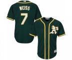 Oakland Athletics #7 Walt Weiss Replica Green Alternate 1 Cool Base Baseball Jersey