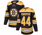 Adidas Boston Bruins #44 Steven Kampfer Authentic Black Home NHL Jersey