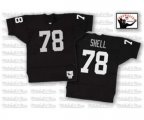Oakland Raiders #78 Art Shell Black Team Color Authentic Football Throwback Jersey