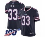 Buffalo Bills #33 Siran Neal Limited Navy Blue Inverted Legend 100th Season Football Jersey