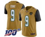 Jacksonville Jaguars #9 Logan Cooke Limited Gold Rush Vapor Untouchable 100th Season Football Jersey