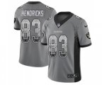 Oakland Raiders #83 Ted Hendricks Limited Gray Rush Drift Fashion Football Jersey