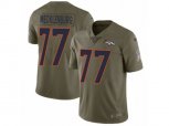 Denver Broncos #77 Karl Mecklenburg Limited Olive 2017 Salute to Service NFL Jersey
