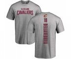 Cleveland Cavaliers #18 Matthew Dellavedova Ash Backer T-Shirt
