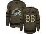 Colorado Avalanche #96 Mikko Rantanen Green Salute to Service Stitched NHL Jersey