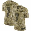 Seattle Seahawks #7 Brett Hundley Limited Camo 2018 Salute to Service NFL Jersey