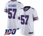 Buffalo Bills #57 Lorenzo Alexander White Vapor Untouchable Limited Player 100th Season Football Jersey