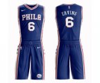 Philadelphia 76ers #6 Julius Erving Swingman Blue Basketball Suit Jersey - Icon Edition