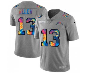 Los Angeles Chargers #13 Keenan Allen Multi-Color 2020 NFL Crucial Catch NFL Jersey Greyheather