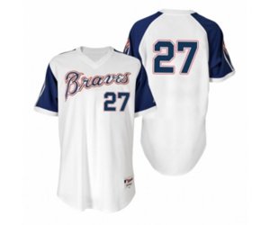 Fred McGriff Braves White 1974 Turn Back the Clock Authentic Jersey