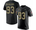 Pittsburgh Steelers #93 Dan McCullers Black Camo Salute to Service T-Shirt